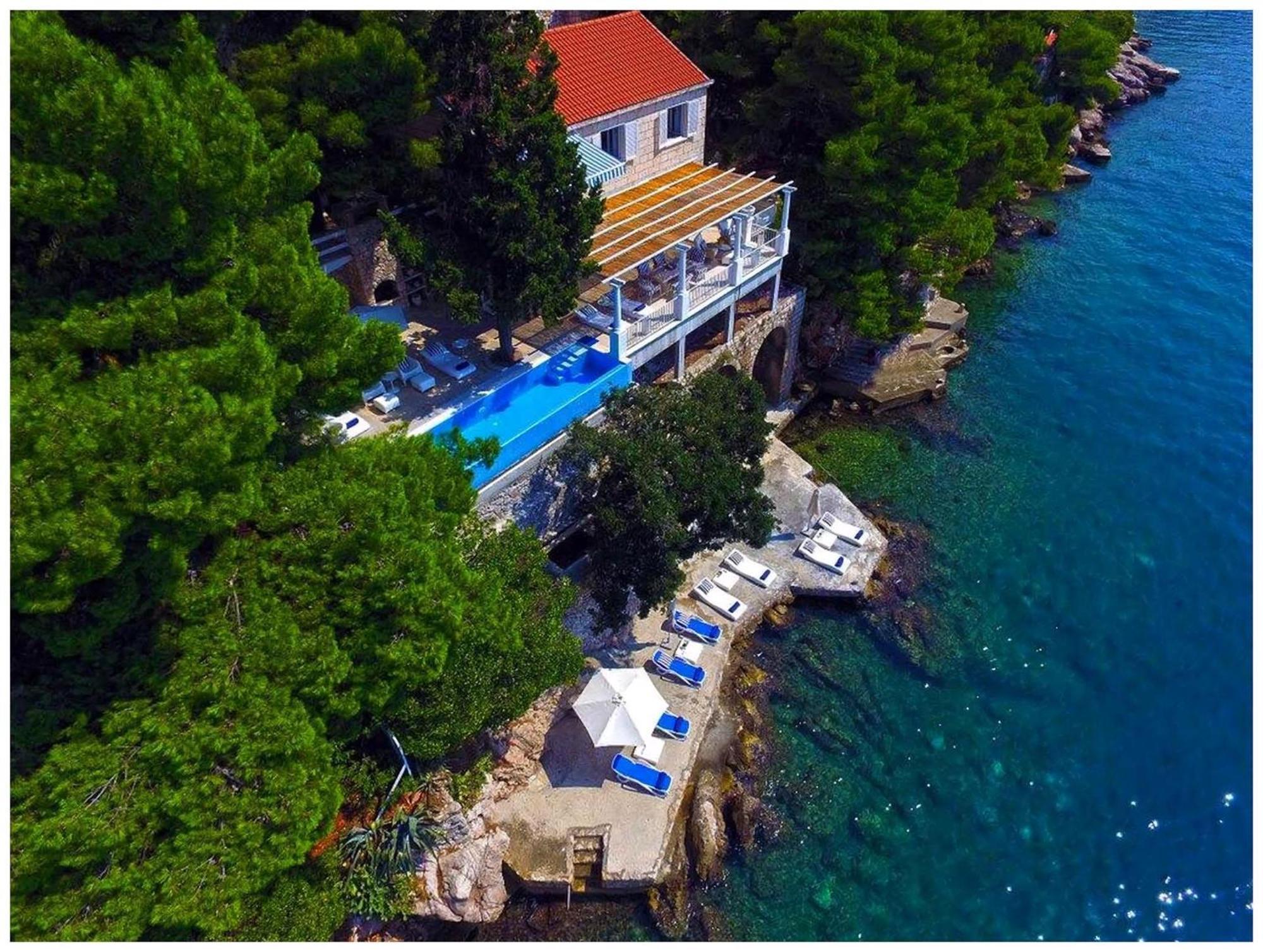 Elegant Lozica 4 Bedrooms Palazio Seafront Beautiful Infinity Pool * Dubrovnik