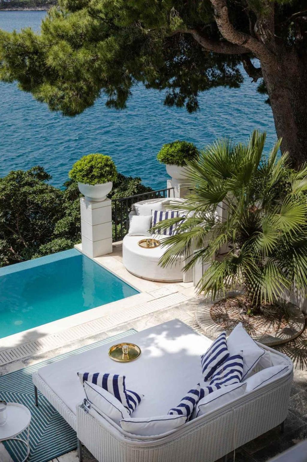 Elegant Lozica 4 Bedrooms Palazio Seafront Beautiful Infinity Pool Dubrovnik